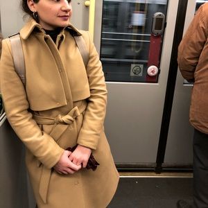 &other stories wool coat camel